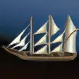 北海多桅橫方帆大型船